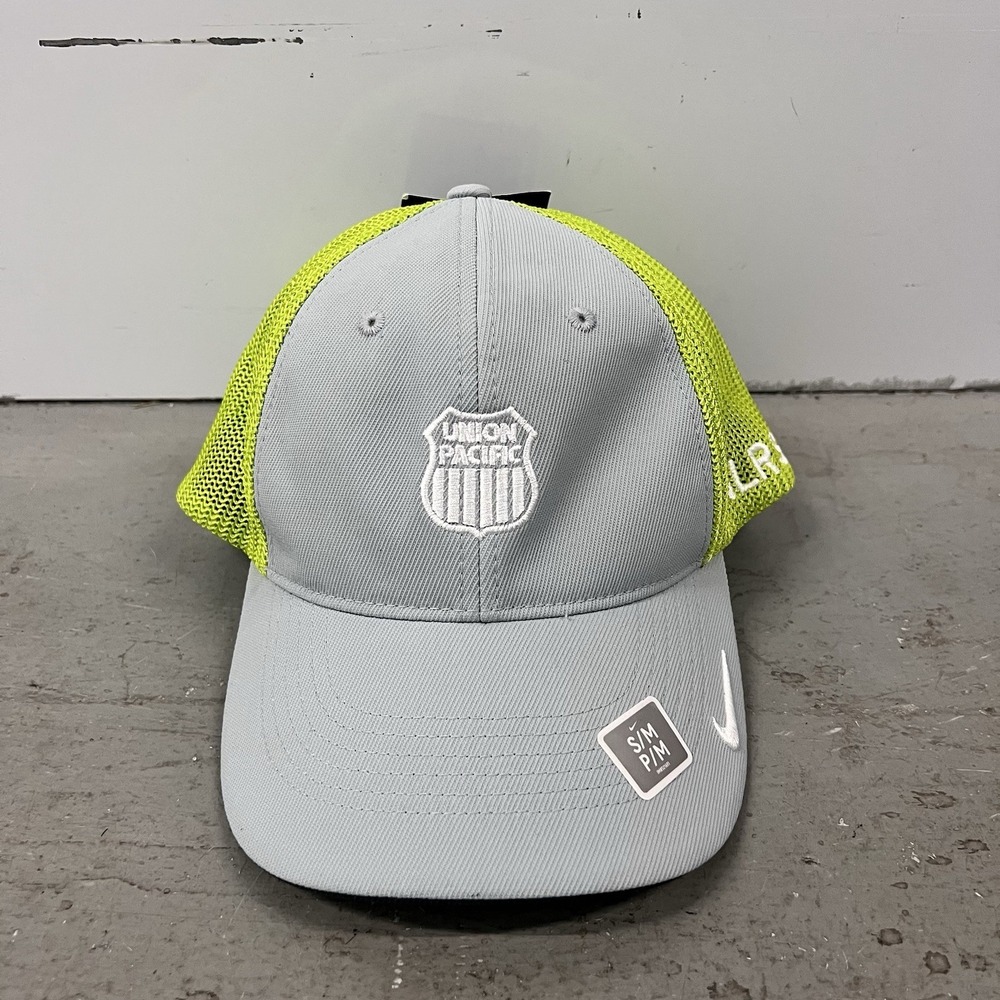Nike Golf Union Pacific Gray Baseball Hat Cap M/L NLRSU PeerSupport‎ Unisex